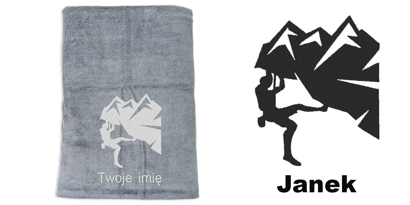 ręcznik szybkoschnący z mikrofibry dla wspinacza